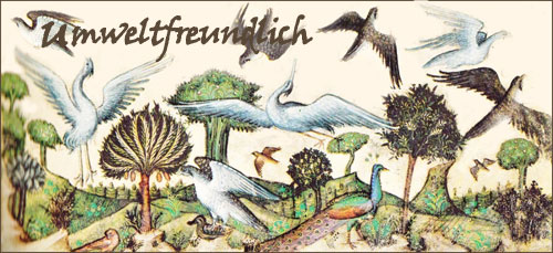 Umweltfreundlich: Erschaffung von Vögeln des Künstlers Belbello da Pavia (italienisch, 1430-1473) im Visconti-Stundenbuch