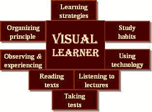 overview graphic of components of visual learning